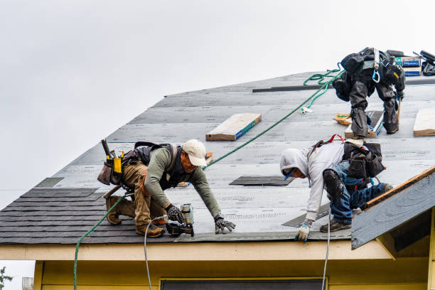 Professional Gutter Installation technician working in DeForest, WI